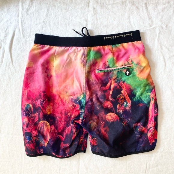 69 SLAM Men’s Graphic Print Board Shorts - Picture 7 of 9